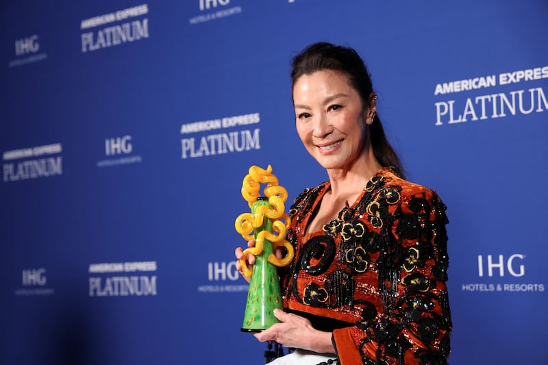 Yeoh won the International Star Award at the 34th Annual Palm Springs International Film Festival in California on January 5. Reuters