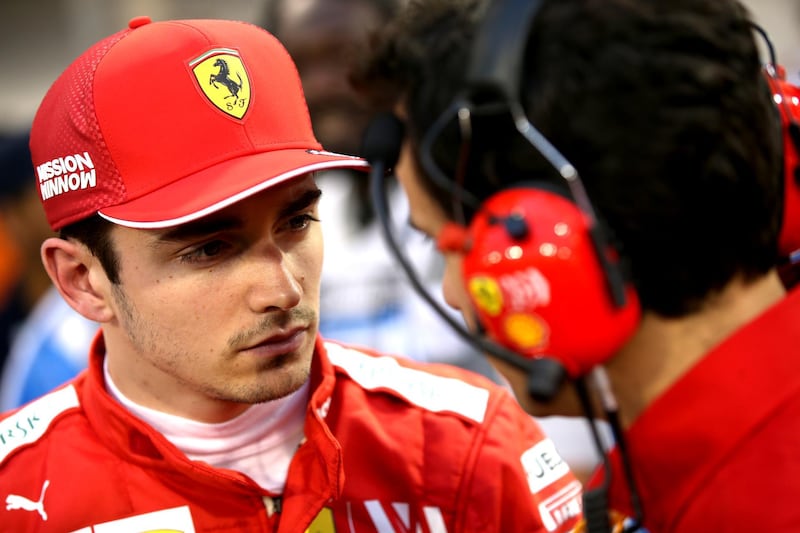 BAHRAIN, BAHRAIN - MARCH 31: Charles Leclerc of Monaco and Ferrari prepares to drive on the grid before the F1 Grand Prix of Bahrain at Bahrain International Circuit on March 31, 2019 in Bahrain, Bahrain. (Photo by Charles Coates/Getty Images)