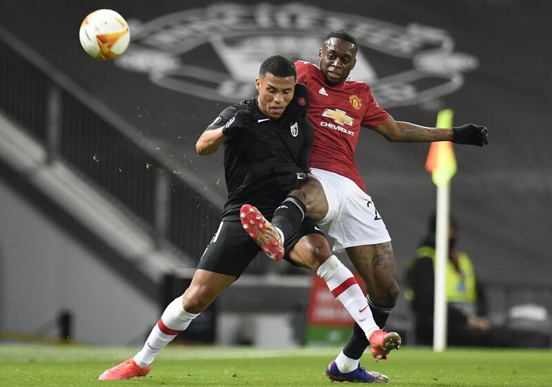 Aaron Wan Bissaka 8. Inadvertently set up Kenedy with a poor square ball just before half time, while good defending saw him deflect a ball. Fine tackling to set up a counter attack with Greenwood and then Van de Beek after 59. EPA