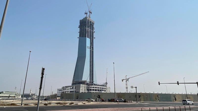 Construction began in the summer of 2019. More than 13 million man hours have gone into the completion of Uptown Tower.
Photo: Antonie Robertson / The National