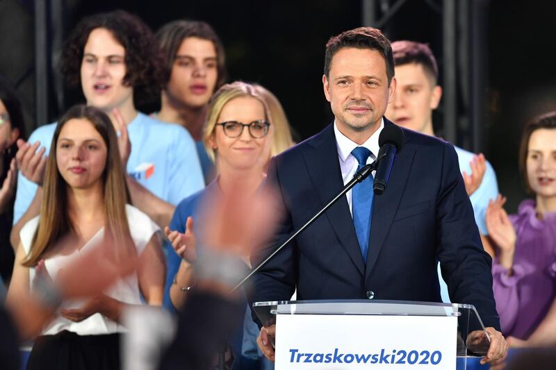 Rafal Trzaskowski, presidential candidate for the Civil Party, and Mayor of Warsaw, won almost 49 per cent of the vote. Bloomberg