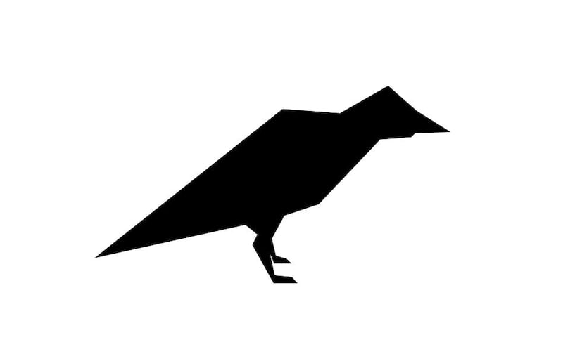 An illustration of a crow for the Creatures of the Quran series. Illustration by Vishal / Noun Project