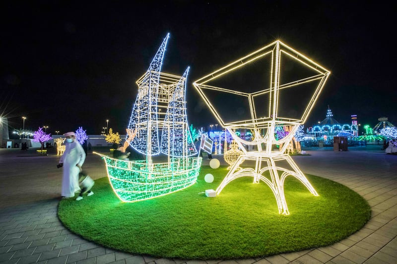 Light installations at The Miracle Garden. Ruel Pableo / The National