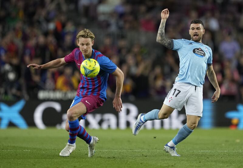 Barcelona's midfielder Frenkie de Jong has had a subdued career at Camp Nou. EPA