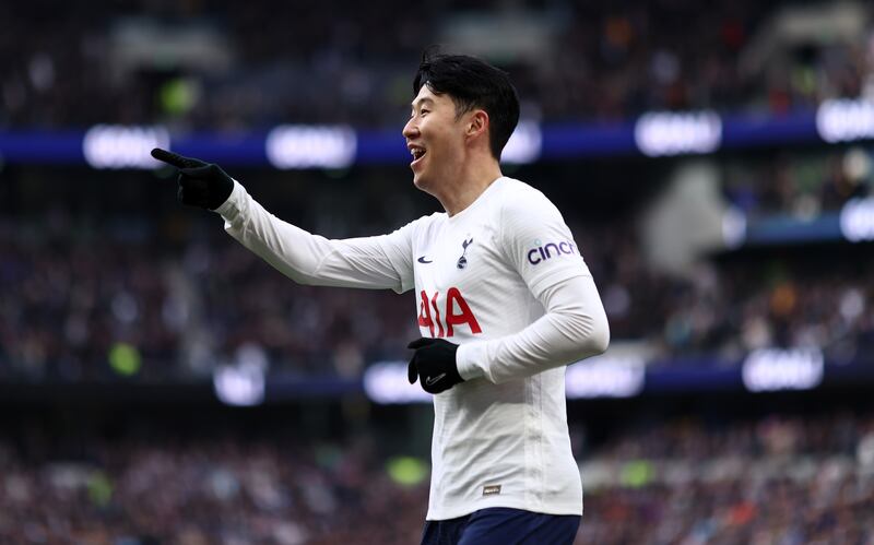 Heung-min Son – 8 The Korean sent in a brilliant cross for Davies to head home, before netting his 14th league goal, thanks to hard work down the wing by Kane. He could have had another 10 minutes later.  Getty

