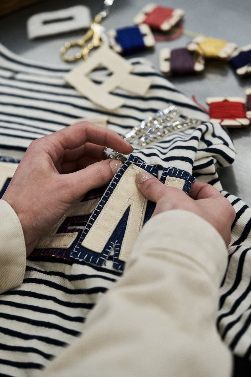 Clothes can be customised with beads and vintage patches