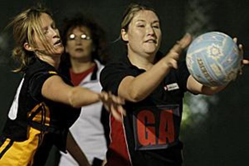 The Abu Dhabi captain Jacqueline Coetzee, right, will lead her squad into the Inter-Gulf Championships in Bahrain.