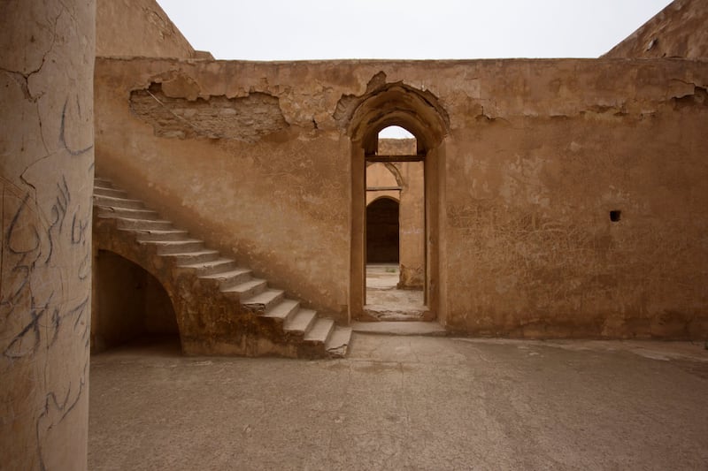 Interior of the Al Ukhaidir fortress. Charlotte Mayhew/ The National