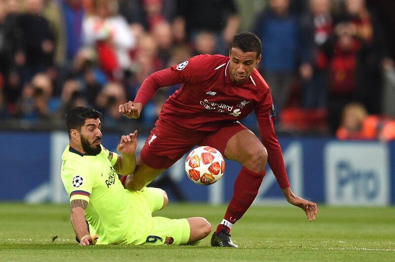 Joel Matip: 7/10. The Cameroonian is the most underrated player in this Liverpool side. His passing is equal to that of centre-back partner Virgil van Dijk. AFP