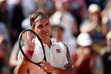 Tennis - French Open - Roland Garros, Paris, France - May 31, 2019. Switzerland's Roger Federer gestures after his third round match against Norway's Casper Ruud REUTERS/Benoit Tessier