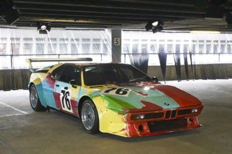 One of the most famous of all BMW Art cars, this M1 Group 4 racer was the handiwork of Andy Warhol and was unveiled in 1979. Courtesy BMW