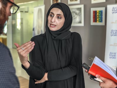 Dubai, U.A.E., October 28, 2018.  Arab Reading Challenge semi-finals. -- Najla Al Shamsi, Secretary General of the Arab Reading Challenge.
 Victor Besa / The National
Section:  NA
Reporter:  Anam Rizvi
