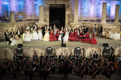 The Amman Opera Festival launched its inaugural edition with a performance of Verdi’s La Traviata. Courtesy Amman Opera Festival