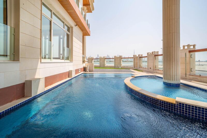 There's views of Burj Khalifa from the swimming pool. Courtesy LuxuryProperty.com