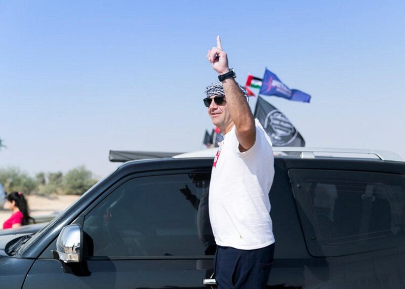 DUBAI, UNITED ARAB EMIRATES. 2 DECEMBER 2019. 
UAE Pajero club set out to Al Qudra lake on UAE’s National day.
(Photo: Reem Mohammed/The National)

Reporter:
Section: