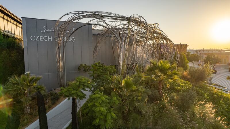 Aerial view of the Czech Republic pavilion. Photo: Dany Eid / Expo 2020 Dubai