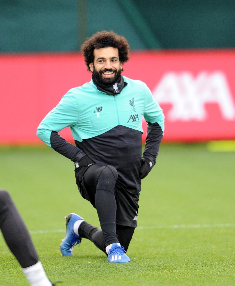 LIVERPOOL, ENGLAND - FEBRUARY 13th (Sun Out and Sun On Sunday Out )  Mohamed Salah and  at Melwood Training Ground on February 13, 2020 in Liverpool, England. (Photo by Andrew Powell/Liverpool FC via Getty Images)