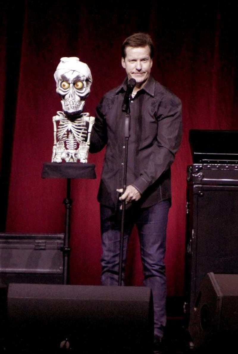 The comedian and ventriloquist Jeff Dunham with Achmed. Dan Harr / Invision / AP Images