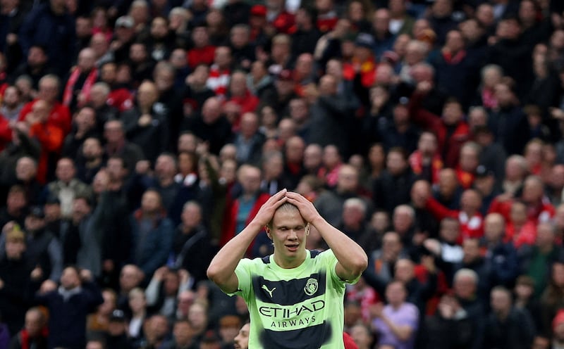 Erland Haaland – 6. The Norwegian got into great positions and had some chances but could not convert. His pull on Fabinho’s shirt led to City’s goal being disallowed. Reuters