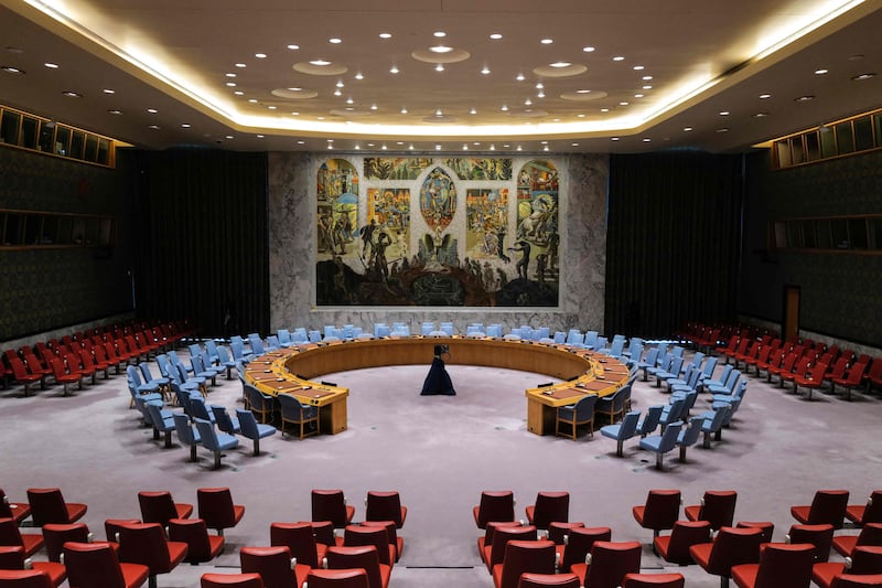 The Security Council was originally supposed to vote on the UAE-drafted resolution on Monday. AFP