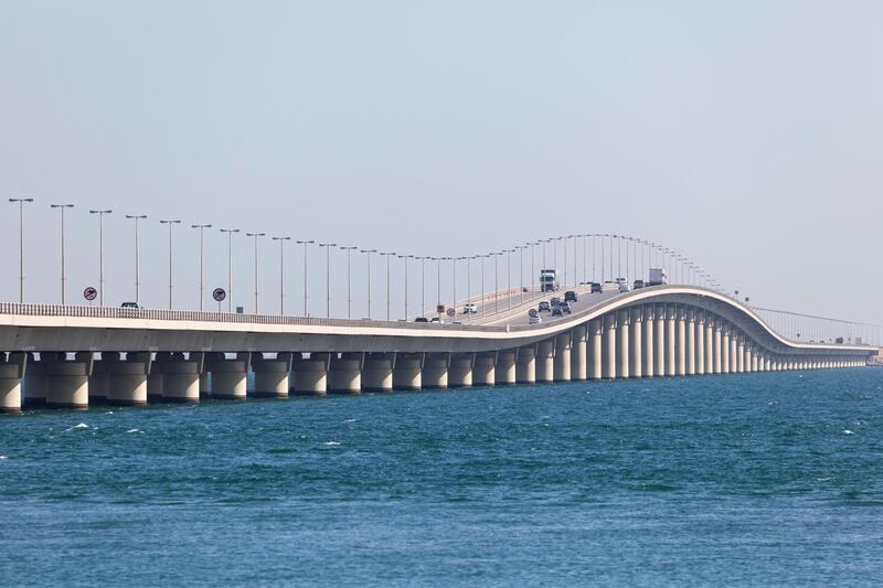 FR8K58 King Fahd Causeway in Bahrain. Alamy