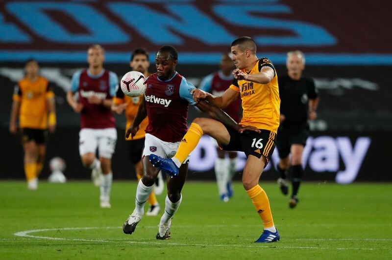 Conor Coady - 4, He dealt with Antonio terribly, trying to match him physically. Was booked for a silly foul on him. Getty