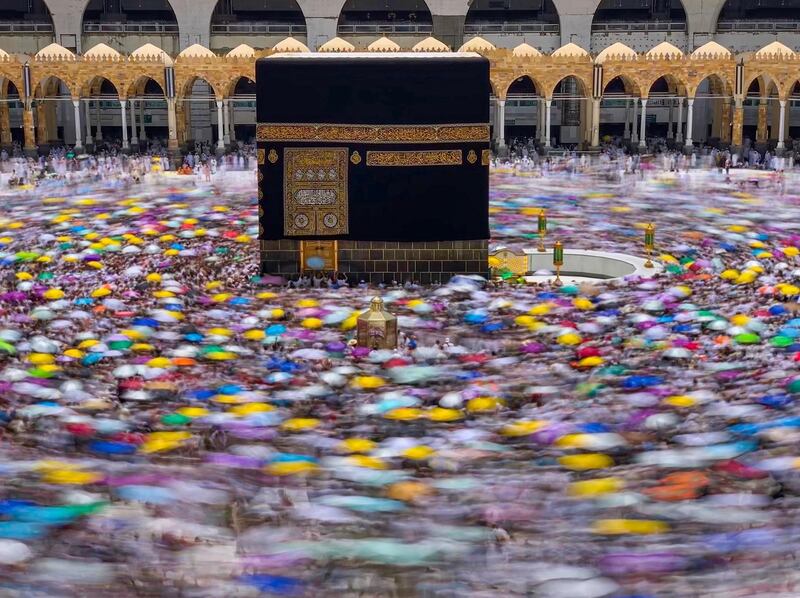 Third prize of the mobile photography category boasts a dizzying whirl of colours during pilgrimage in Makkah. The work is titled 'Spritiuality of Colours' by Abdullah Alshathri. Abdullah Alshathri