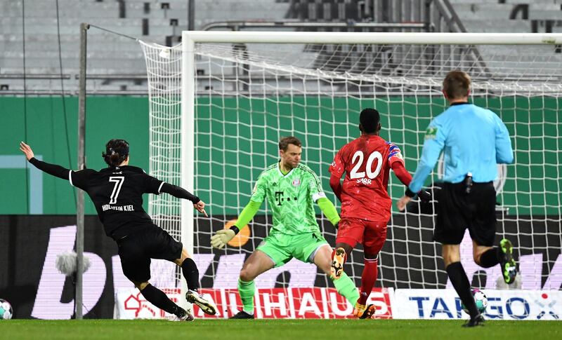 Lee Jae-Song scores for Holstein Kiel only for the goal to be disallowed. Getty