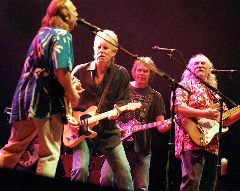 The band performing in Dallas, Texas, in 2000. AP 