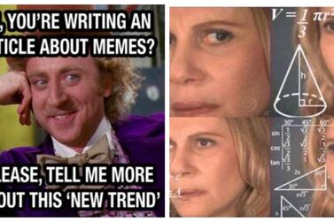 Sarcastic Willy Wonka and Confused Maths Lady are two memes which went viral. Courtesy Knowyourmeme
