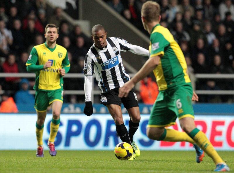 Action from the Newcastle versus Norwich match, just one of the missed matches which has UAE football fans angry with Al Jazeera Sport. AFP Photo /Lindsey Parnaby