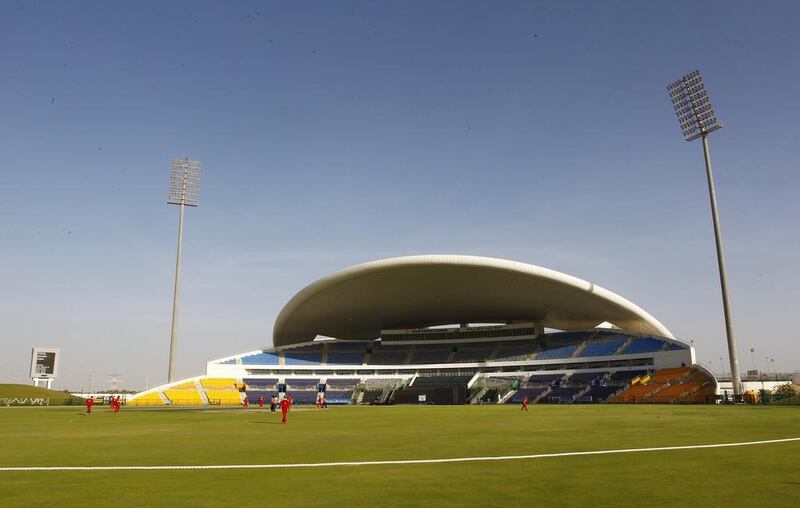 The Zayed Cricket Stadium in Abu Dhabi will be one of three venues to host IPL matches this year. Jake Badger / The National