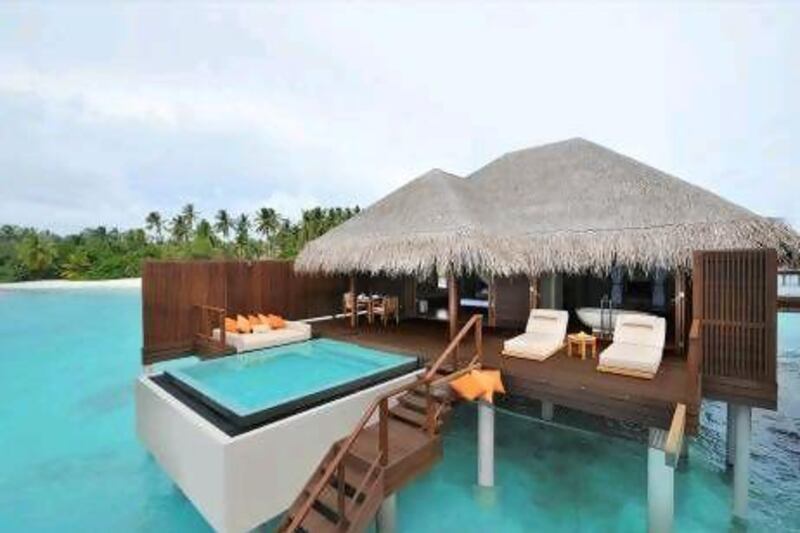 Ocean Villas at Ayada come with glass-bottomed floors, a large terrace and a plunge pool. Courtesy of Ayada Maldives