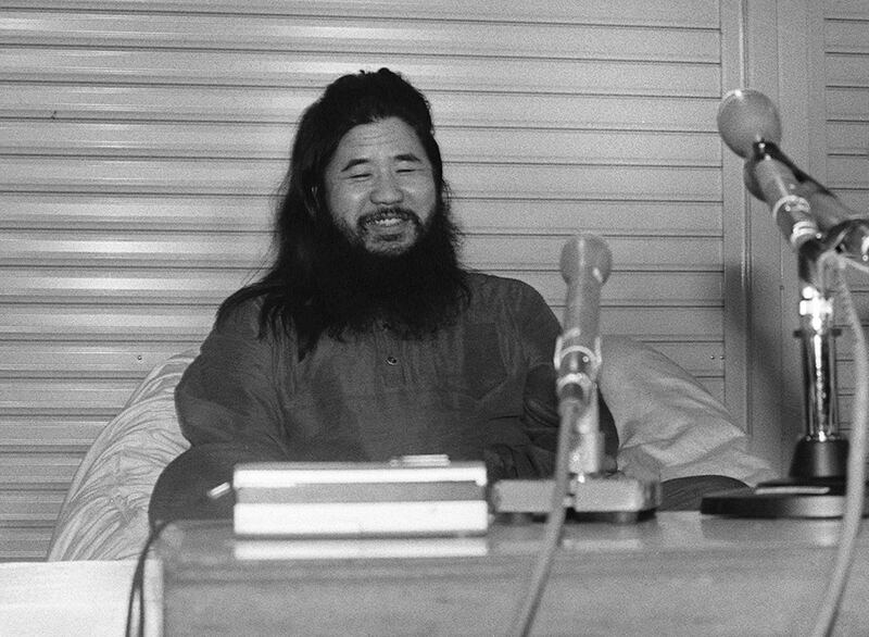 Cult Aum Shinrikyo founder Shoko Asahara. Jiji Press / EPA