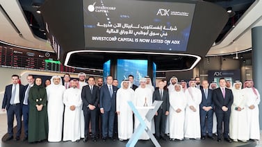 Investcorp Capital began trading on the Abu Dhabi Securities Exchange on November 17 following an initial public offering that raised $451 million. Photo: Investcorp