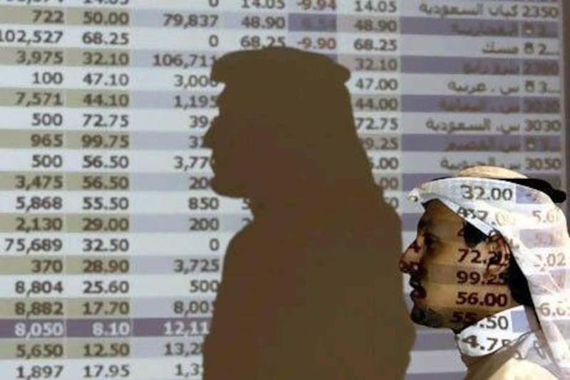 The Saudi Tadawul All-Share Index ended its trading week 0.8 per cent higher at 5,969.32 points. AP Photo