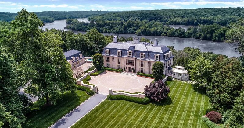 The Rockville property sits on a 9.65-acre plot amid protected parkland on the banks of the Potomac River. Photos: Bright MLS/ Zillow