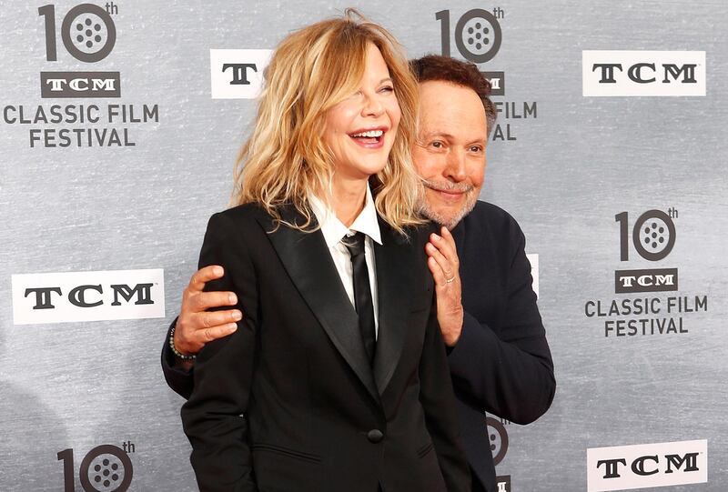 US actors Meg Ryan and Billy Crystal arrive for the 30th Anniversary Screening of 'When Harry Met Sally' presented as the Opening Night Gala of the 2019 TCM Classic Film Festival at the TCL Chinese Theatre IMAX in Hollywood, Los Angeles, California, USA.  EPA