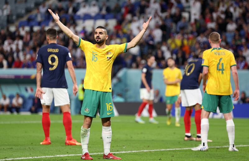 Aziz Behich – 5. Beaten in his first encounter with Dembele and was often helpless when the Frenchman ran at him. Griezmann also got behind him on a few occasions in the first half. Did brilliantly to clear Griezmann’s shot off the line but was then beaten by Dembele who crossed for Mbappe’s goal, then was outjumped by Giroud. Made a good burst forward in the final moments. Getty