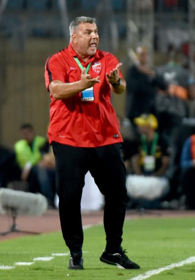 Cosmin Olaroiu is focused on his job as Al Ahli manager. Mohamed El Shahed / AFP