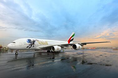 Emirates new spacecraft livery has completed its first successful commercial round-trip from Dubai to Melbourne. Courtesy Emirates