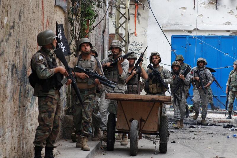 Lebanese soldiers beef up security following clashes with Islamist gunmen in Tripoli last month. Reuters