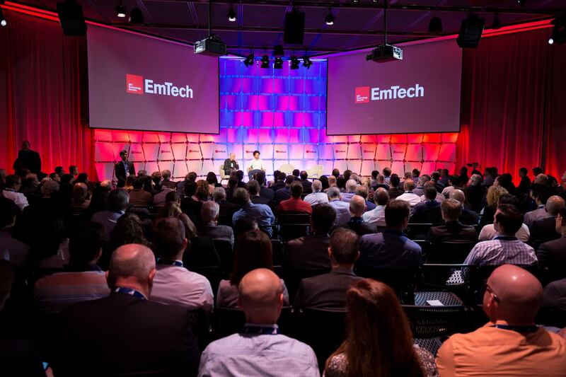 MIT’s EmTech global conference. Courtesy MITTR