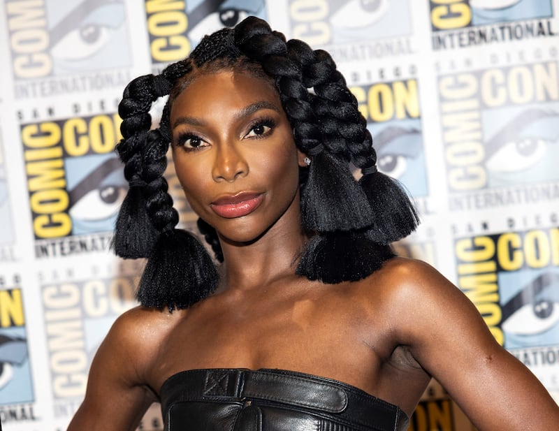 Michaela Coel attends the Marvel Cinematic Universe mega panel at the 2022 Comic-Con International. Reuters