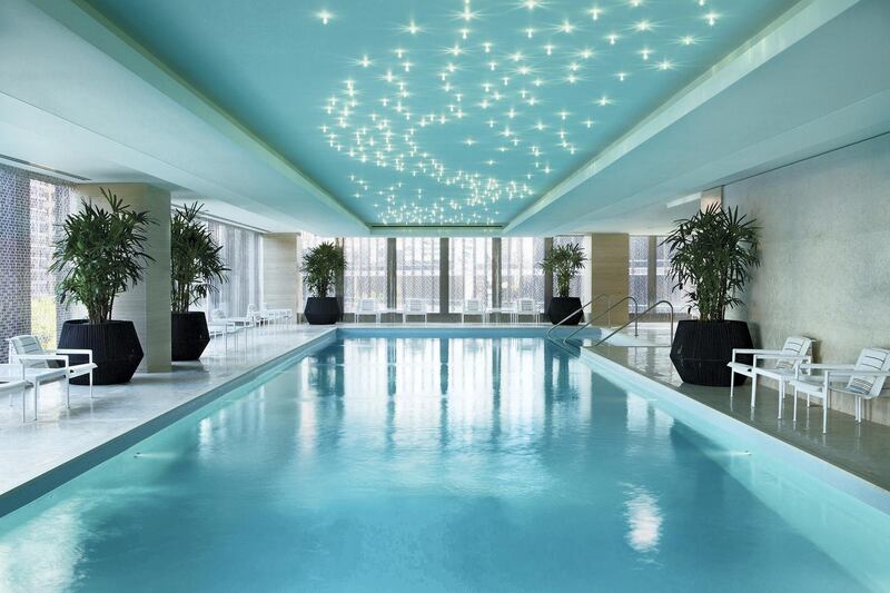 Chuan Spa pool at The Langham, Chicago. Courtesy The Langham, Chicago