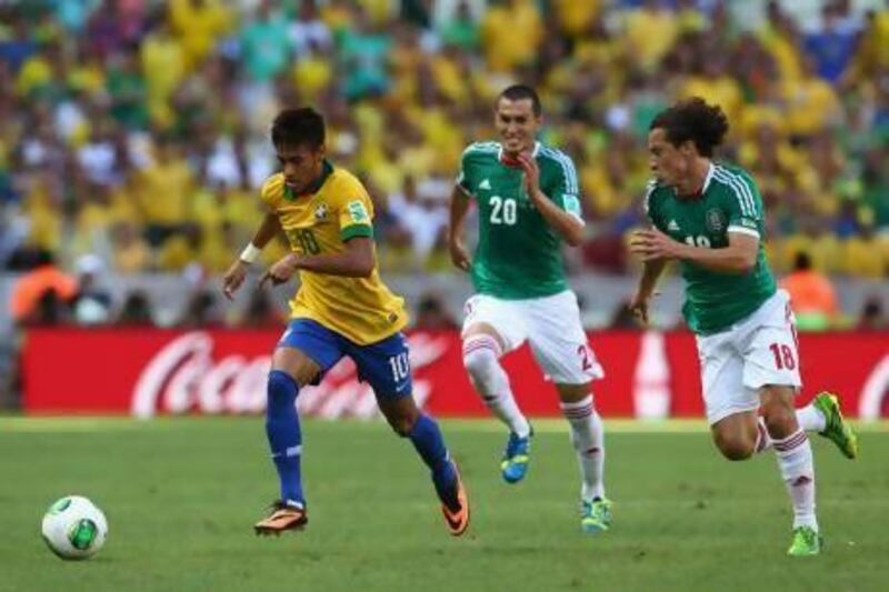 Neymar is expected to lead the way for Brazil, who may field an unchanged side for Italy. Robert Cianflone / Getty Images