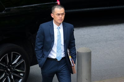 Binance founder and former chief executive Changpeng Zhao arrives at federal court in Seattle, Washington, on Tuesday. AFP