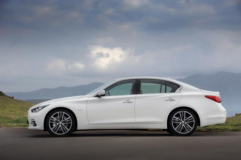 The fully loaded Infiniti Q50 comes with lane, parking and brake-assist technologies. Courtesy of Newspress