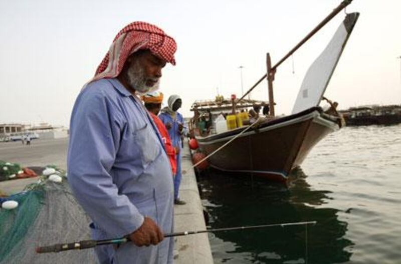 Fishing is one of the favourite pastimes in Al Khor, which was once famous for pearling rather than fishing.