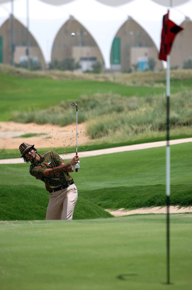 May 12, 2011 (Abu Dhabi ) Nabil Ismail plays a round of golf at the Yas Links Golf Club to qualify for the Nomura Cup May 12, 2011. (Sammy Dallal / The National)